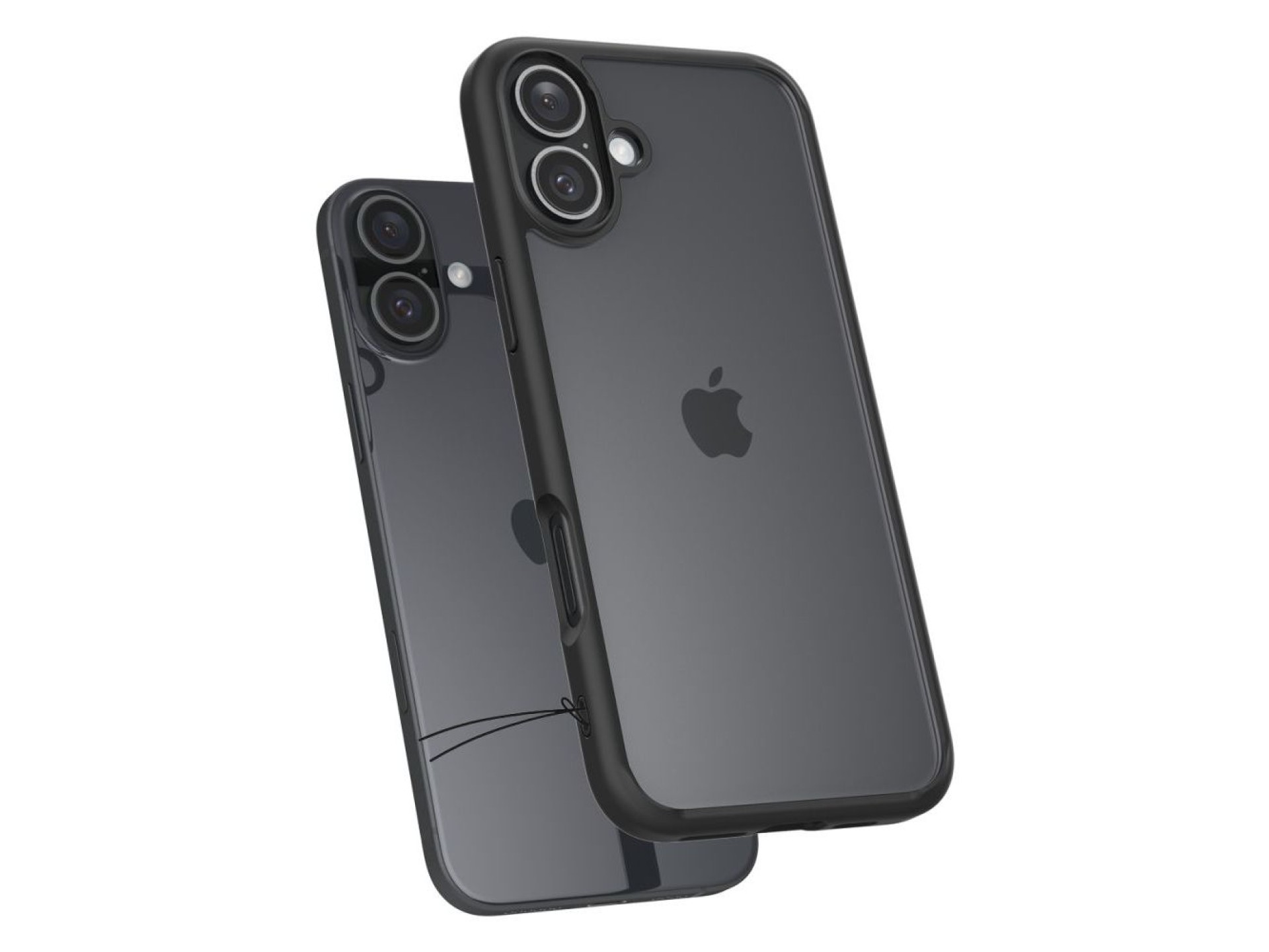 Funda Spigen Ultra Hybrid para iPhone 16 - Negro mate