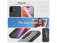 Funda Spigen Ultra Hybrid para iPhone 16 - Negro mate Funda Spigen Ultra Hybrid para iPhone 16 - Negro mate