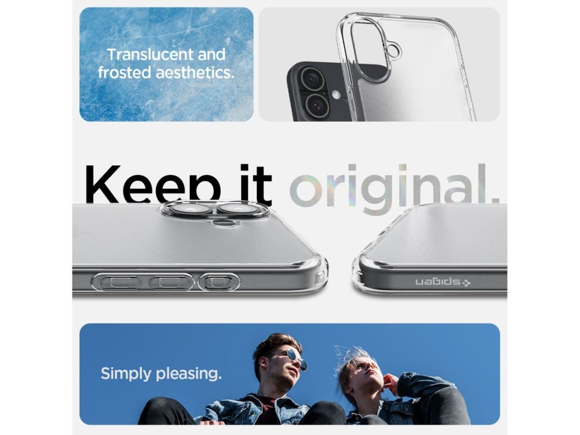 Capa Spigen Ultra Hybrid para iPhone 16 - Transparente