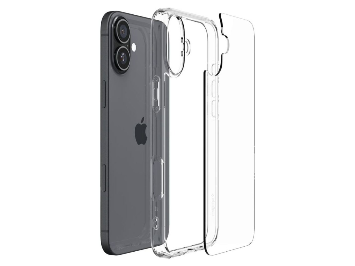 Capa Spigen Ultra Hybrid para iPhone 16 - Transparente