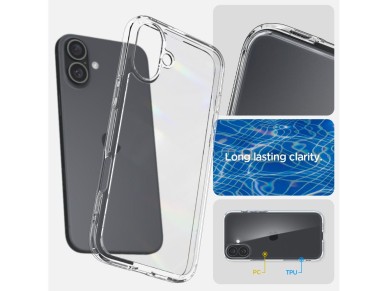 Spigen Ultra Hybrid iPhone 16 Case - Clear Spigen Ultra Hybrid iPhone 16 Case - Clear