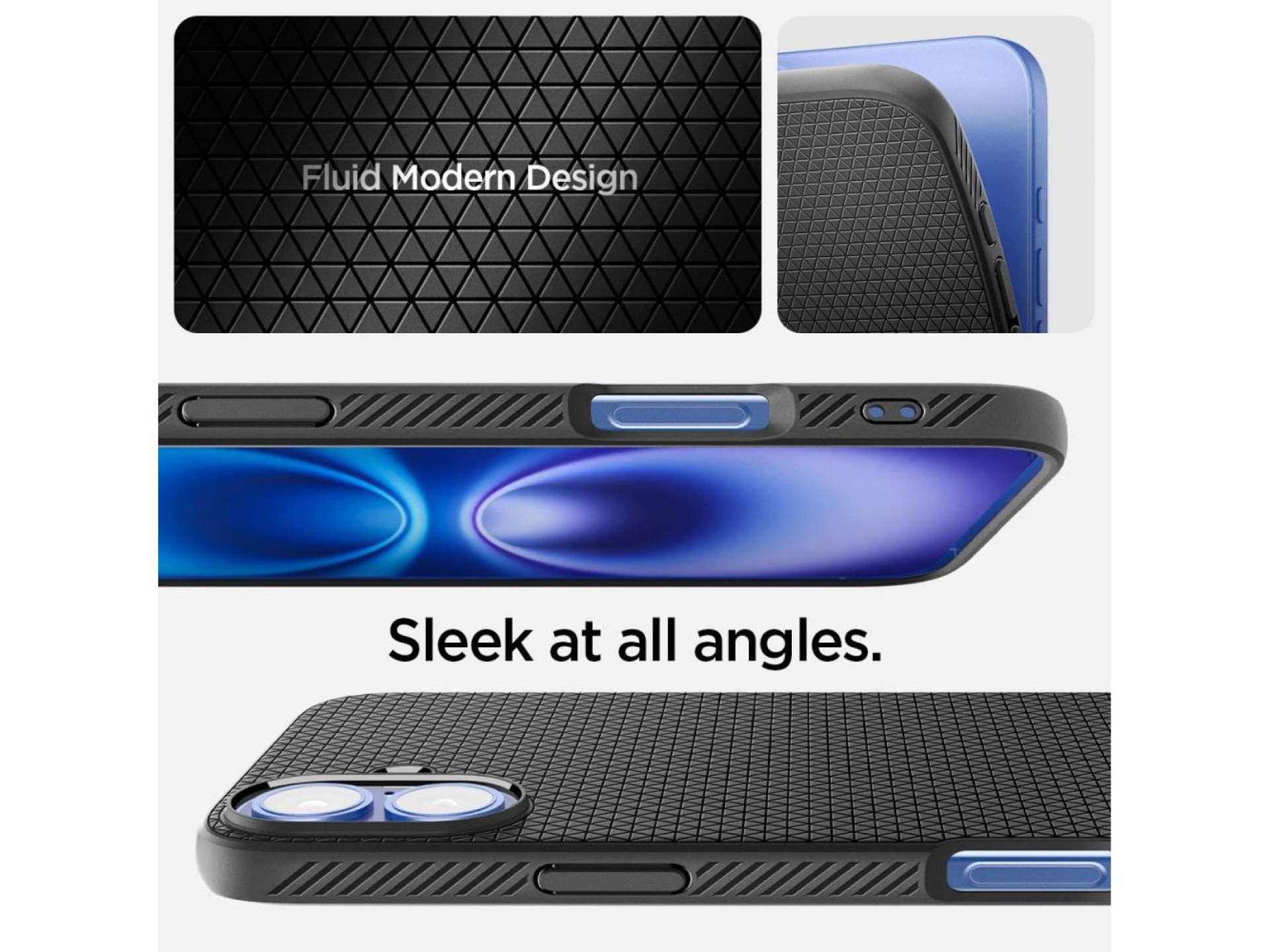 Funda Spigen Liquid Air para iPhone 16 - Negra