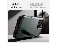 Capa Spigen Tough Armor MagSafe com suporte para iPhone 16 Pro - Verde