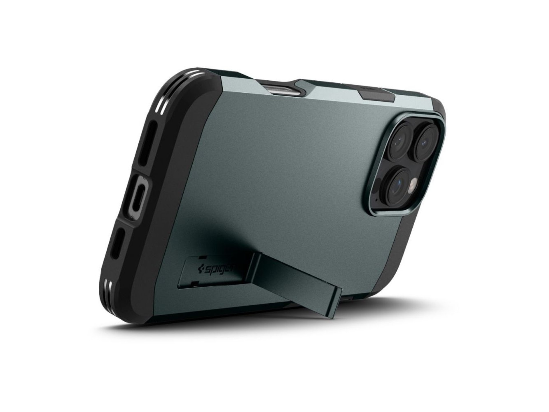 Capa Spigen Tough Armor MagSafe com suporte para iPhone 16 Pro - Verde