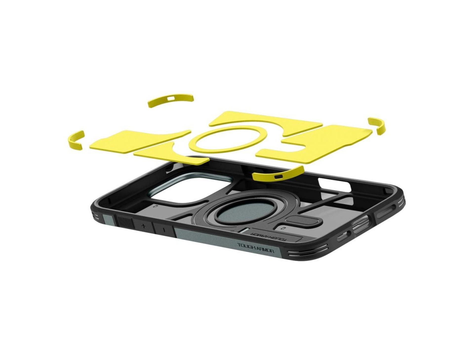 Capa Spigen Tough Armor MagSafe com suporte para iPhone 16 Pro - Verde