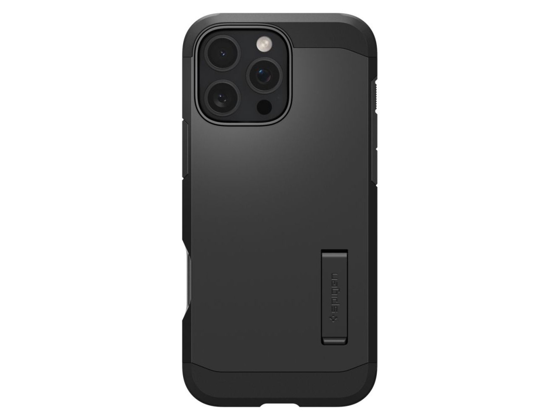Funda Spigen Tough Armor MagSafe con soporte para iPhone 16 Pro - Negra