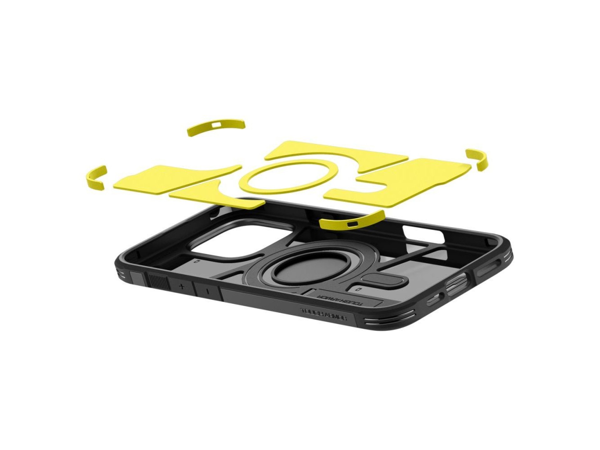 Funda Spigen Tough Armor MagSafe con soporte para iPhone 16 Pro - Negra