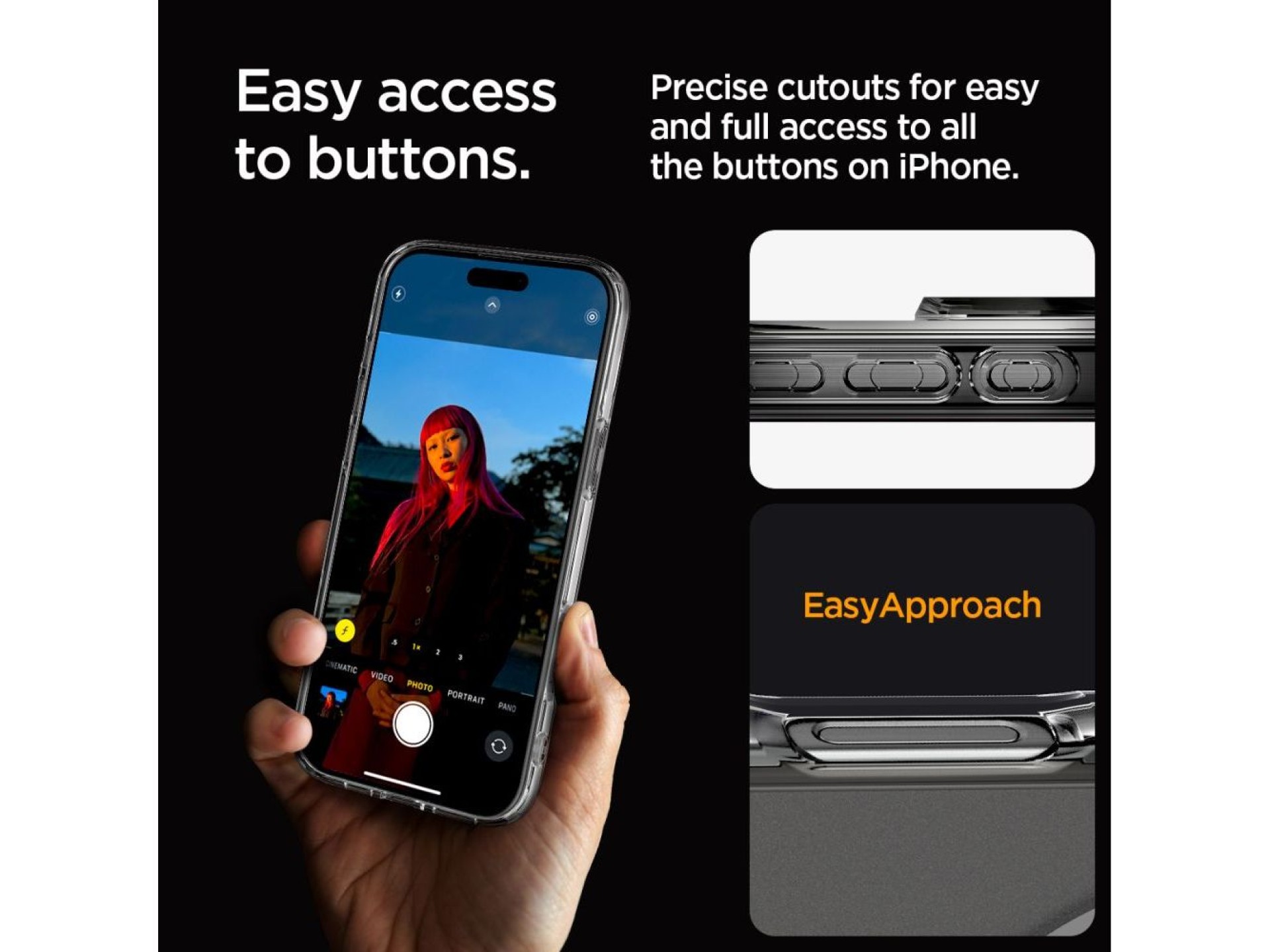 Funda Spigen Ultra Hybrid Mag Case con MagSafe para iPhone 16 Pro - Transparente