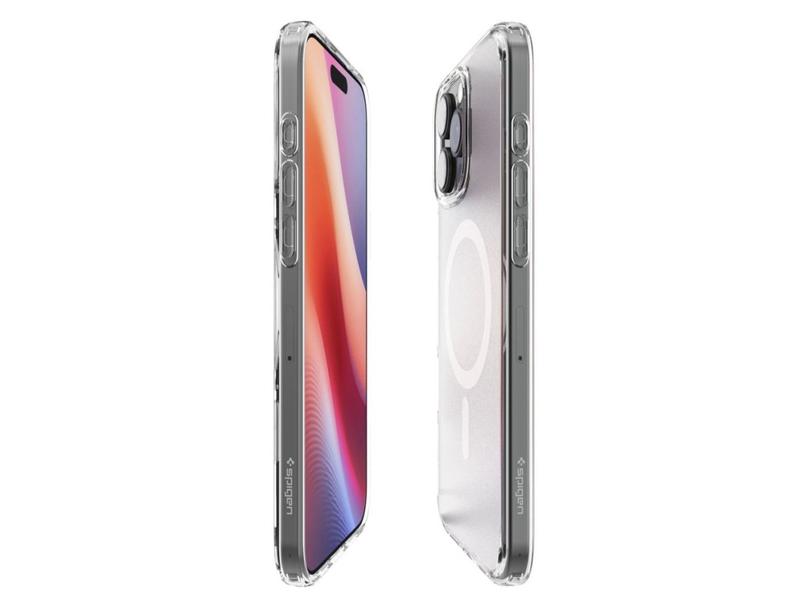 Funda Spigen Ultra Hybrid Mag Case con MagSafe para iPhone 16 Pro - Transparente