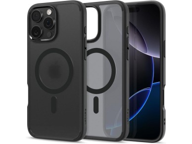 Funda Spigen Ultra Hybrid Mag Case con MagSafe para iPhone 16 Pro - Negra