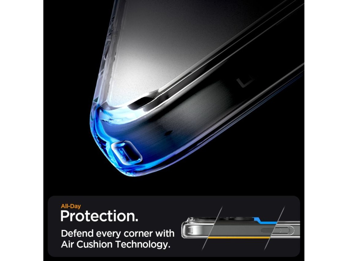 Funda Spigen Ultra Hybrid Mag Case con MagSafe para iPhone 16 Pro - Transparente