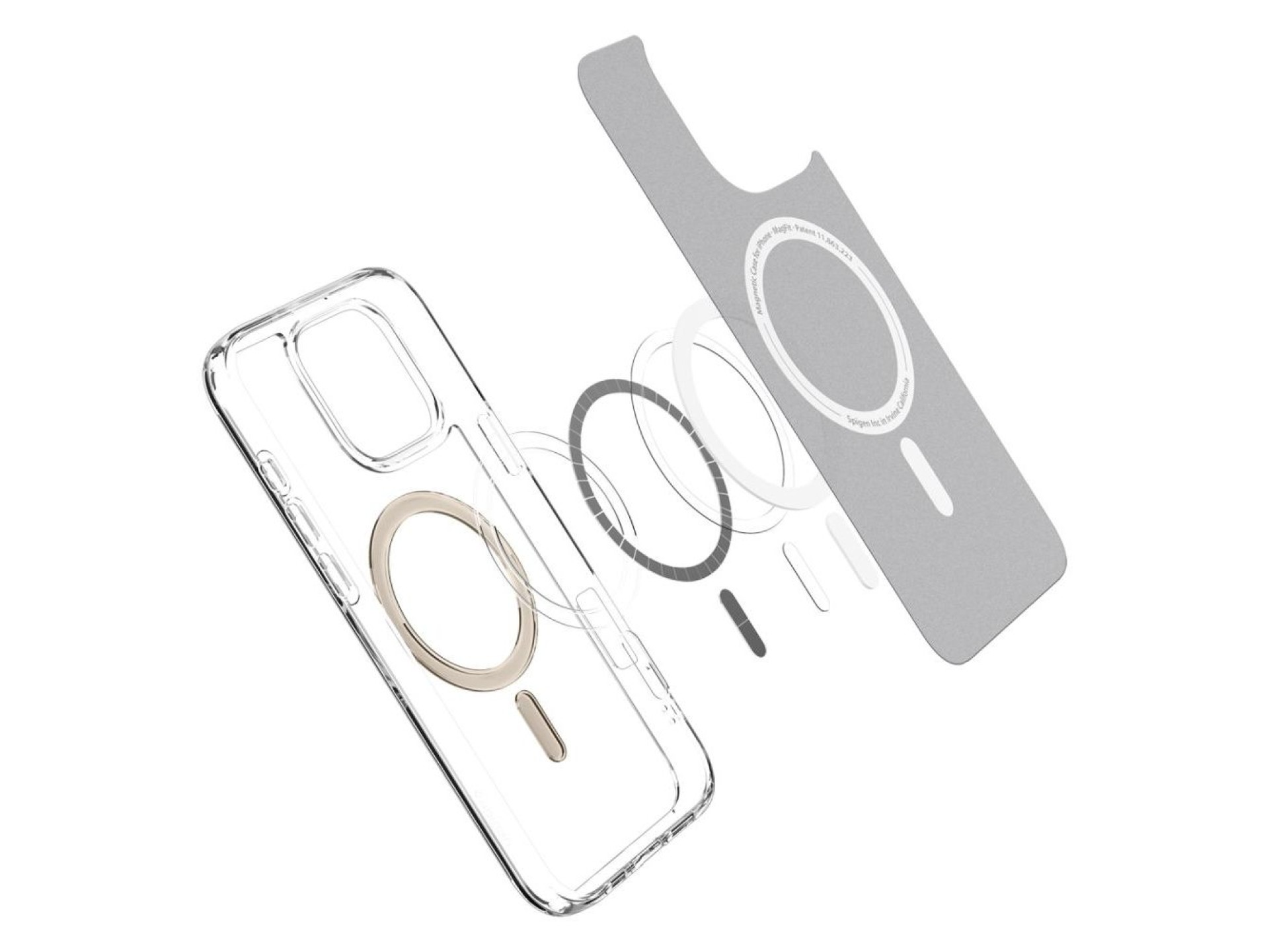 Capa Spigen Ultra Hybrid Mag com MagSafe para iPhone 16 Pro - Dourada