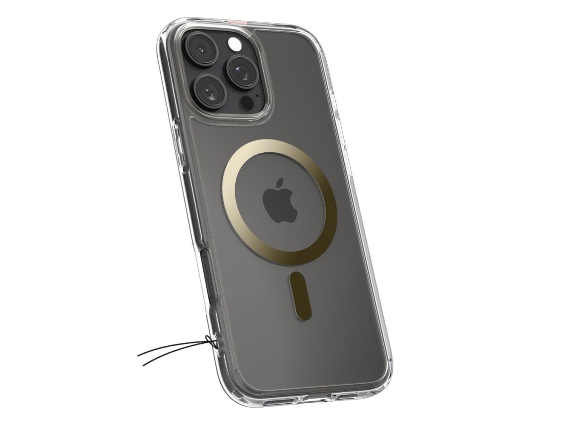 Capa Spigen Ultra Hybrid Mag com MagSafe para iPhone 16 Pro - Dourada
