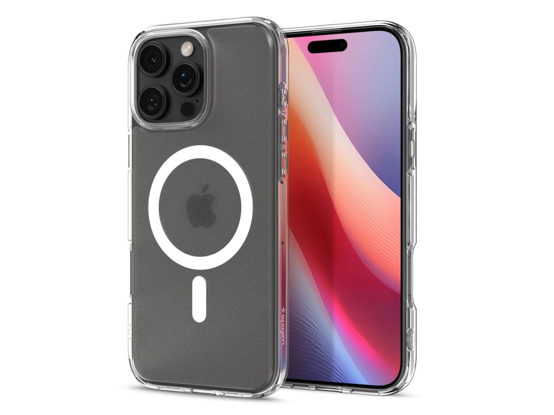 Funda Spigen Ultra Hybrid Mag Case con MagSafe para iPhone 16 Pro - Transparente
