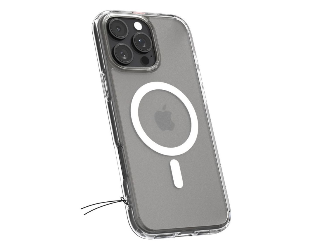 Funda Spigen Ultra Hybrid Mag Case con MagSafe para iPhone 16 Pro - Transparente