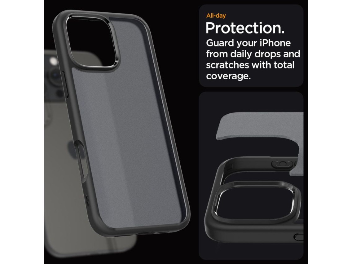 Spigen Ultra Hybrid iPhone 16 Pro Case - Black