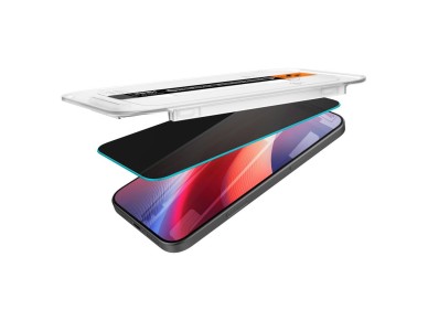 Protector de pantalla de vidrio templado Spigen Glas.tR EZ Fit Privacy para iPhone 16 Pro / 17 / 17 