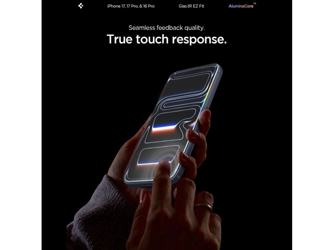 Protector de pantalla de vidrio templado Spigen Glas.tR EZ Fit para iPhone 16 Pro / 17 / 17 Pro - 2