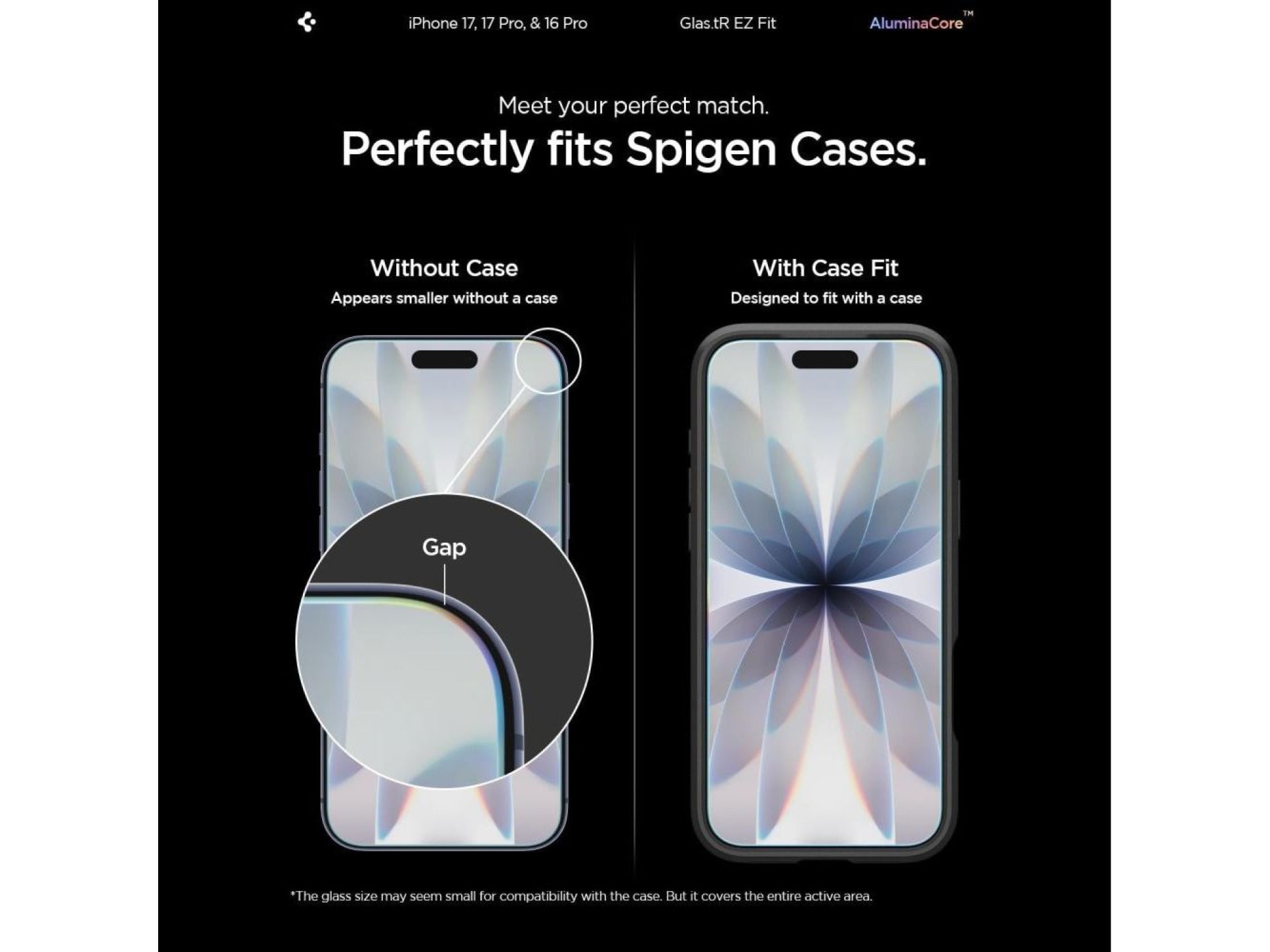 Protector de pantalla de vidrio templado Spigen Glas.tR EZ Fit para iPhone 16 Pro / 17 / 17 Pro - 2