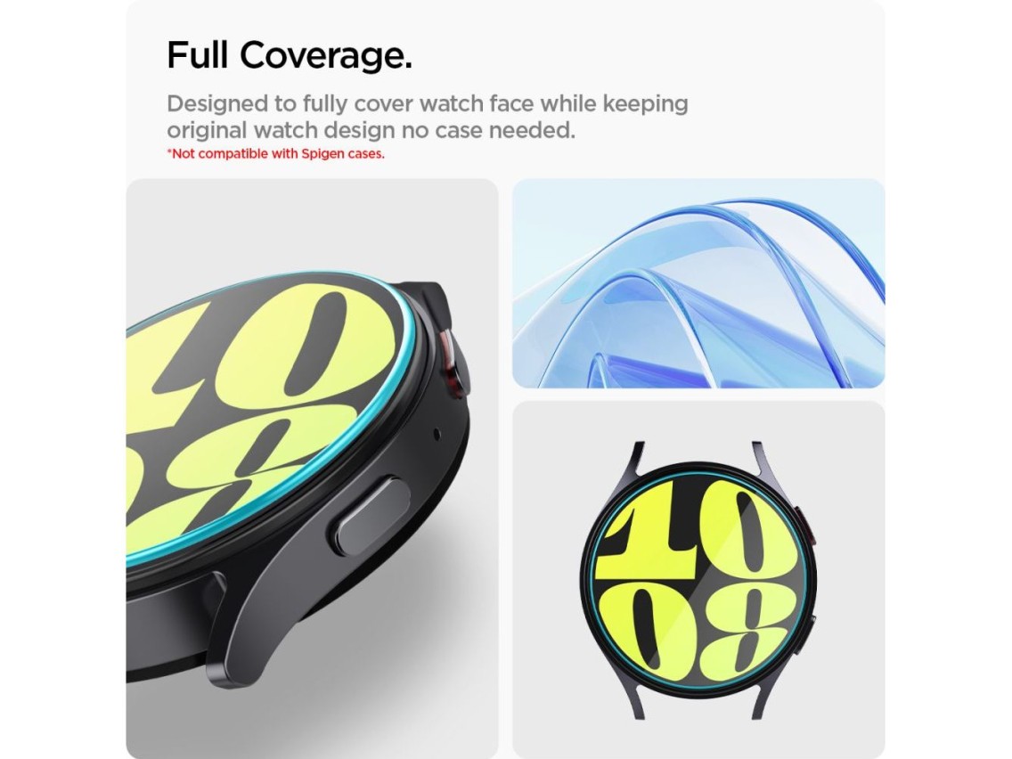 Spigen Glas.tR EZ Fit tempered glass for Samsung Galaxy Watch 7 (44 mm) - 2 pcs.