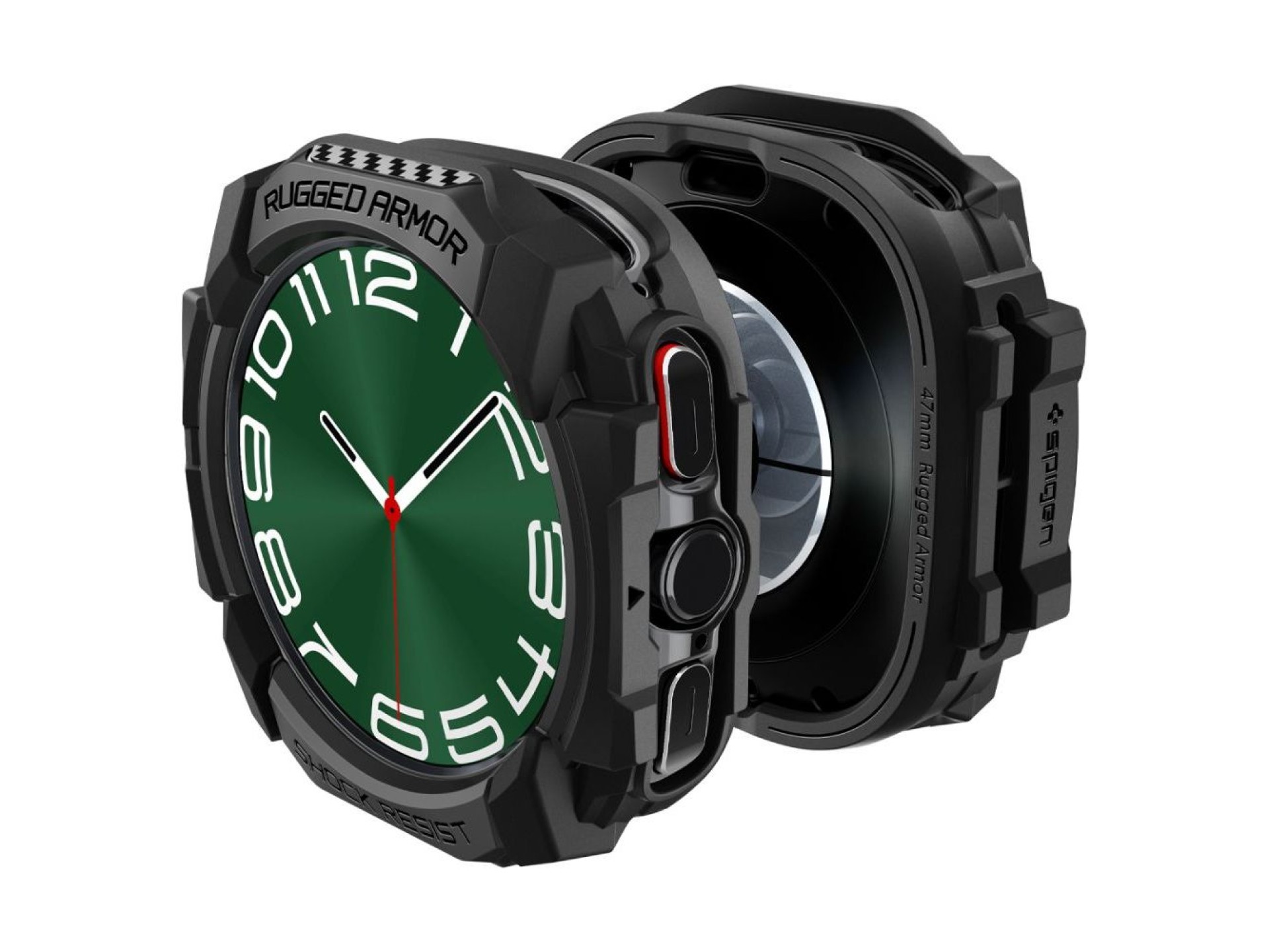 Capa Spigen Rugged Armor para Samsung Galaxy Watch Ultra (47 mm) - Preto Fosco