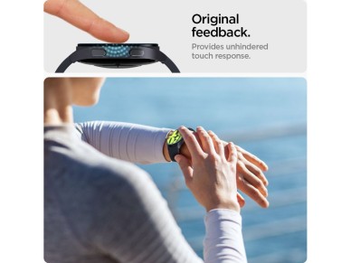 Protector de pantalla de cristal templado Spigen Glas.tR EZ Fit para Samsung Galaxy Watch 7 (44 mm) 