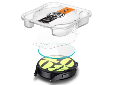 Protector de pantalla de cristal templado Spigen Glas.tR EZ Fit para Samsung Galaxy Watch 7 (44 mm) 