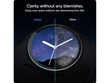 Protector de pantalla de cristal templado Spigen Glas.tR EZ Fit para Samsung Galaxy Watch 7 (44 mm) 