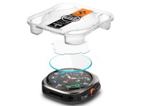 Protector de pantalla de vidrio templado Spigen Glas.TR EZ Fit para Samsung Galaxy Watch Ultra (47 m