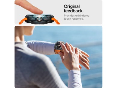 Protector de pantalla de vidrio templado Spigen Glas.TR EZ Fit para Samsung Galaxy Watch Ultra (47 m