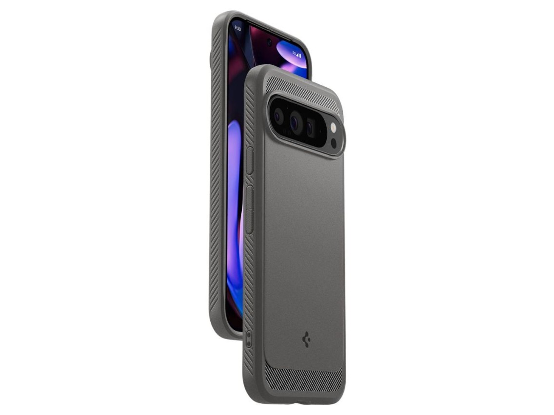 Funda Spigen Rugged Armor para Google Pixel 9 Pro XL - Gris