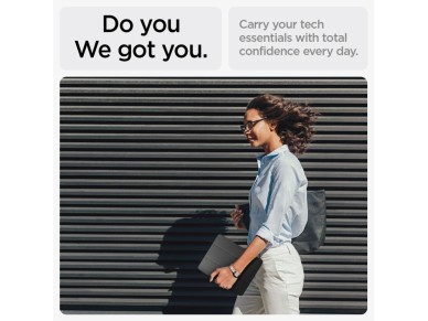 Capa Spigen Urban Fit para iPad Air 10.9'' 4/5 2020-2022 / 11.6'' 2024 - Preta