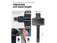 Braçadeira esportiva Spigen A703 de 6,9 ??polegadas - preta Braçadeira esportiva Spigen A703 de 6,9 ??polegadas - preta