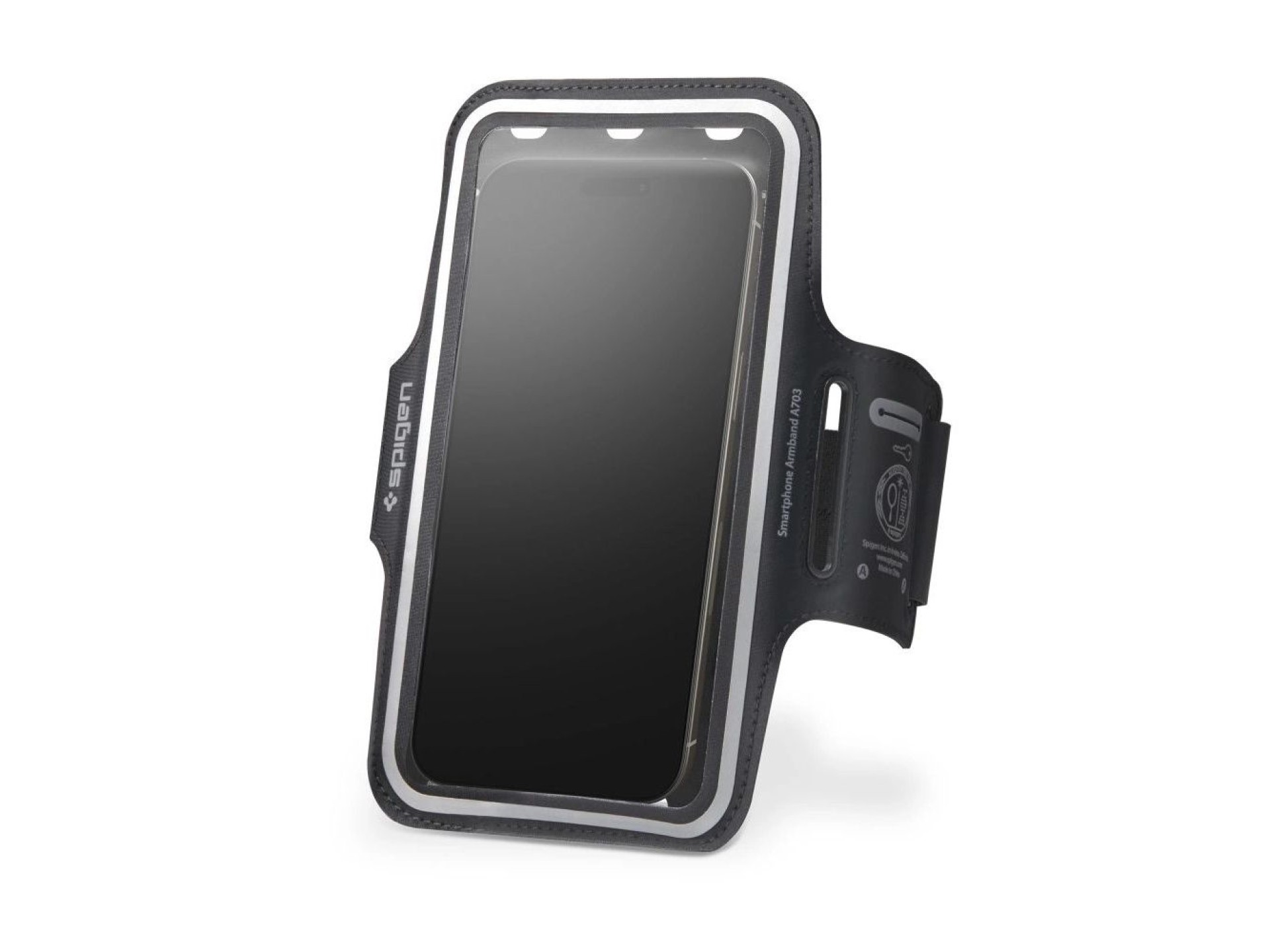 Braçadeira esportiva Spigen A703 de 6,9 ??polegadas - preta
