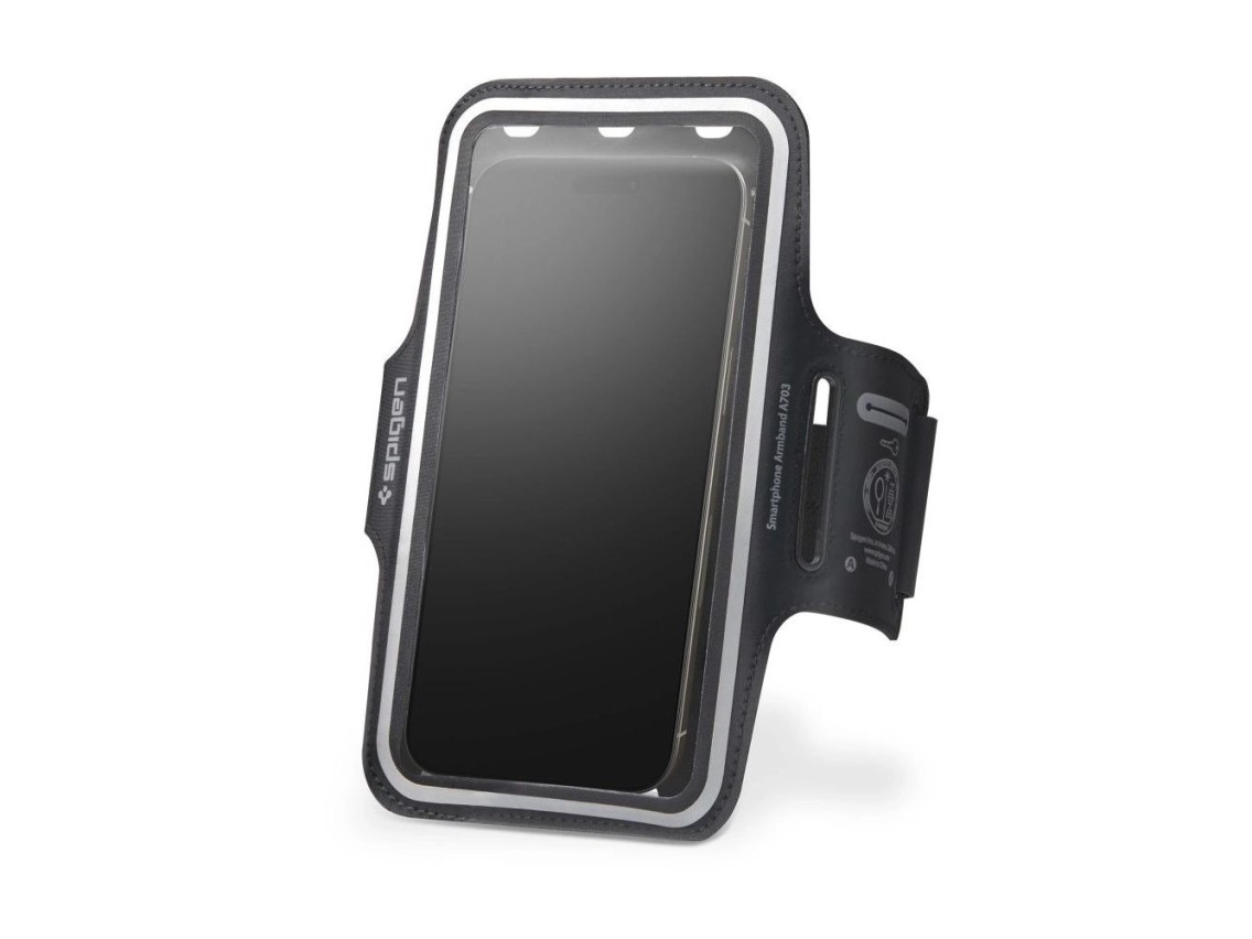 Braçadeira esportiva Spigen A703 de 6,9 ??polegadas - preta