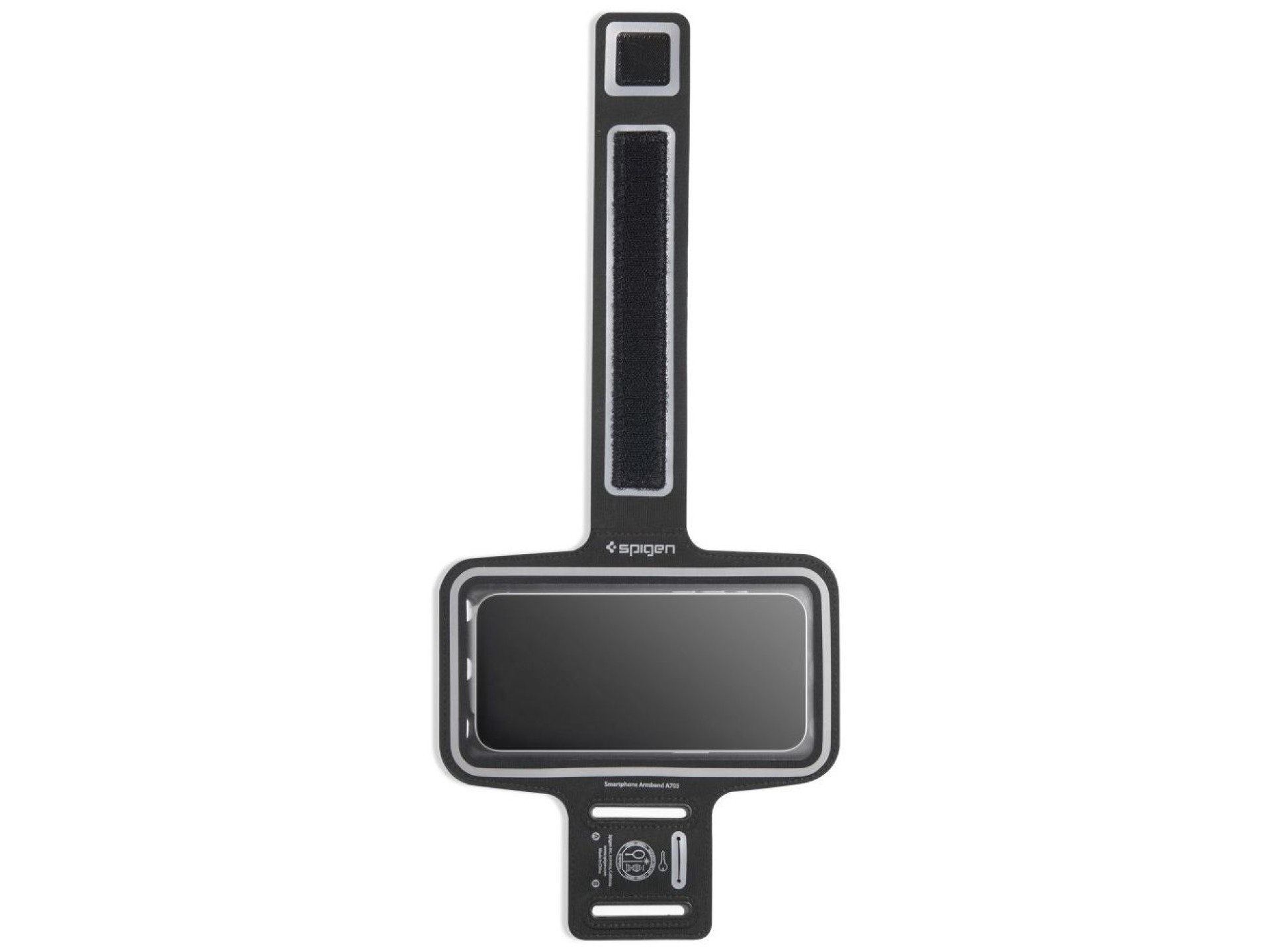 Braçadeira esportiva Spigen A703 de 6,9 ??polegadas - preta