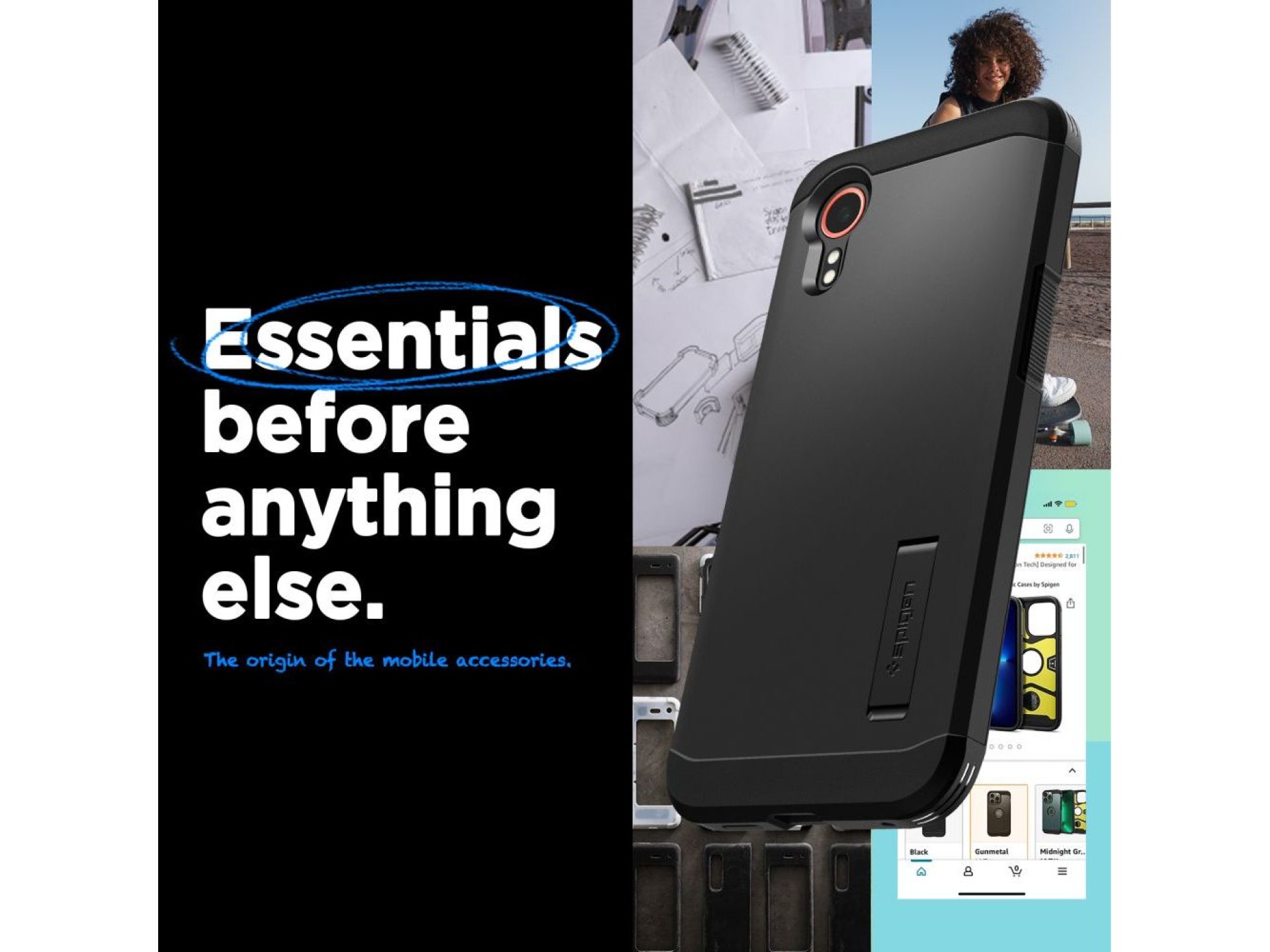 Spigen Tough Armor case for Samsung Galaxy XCover 7 - black