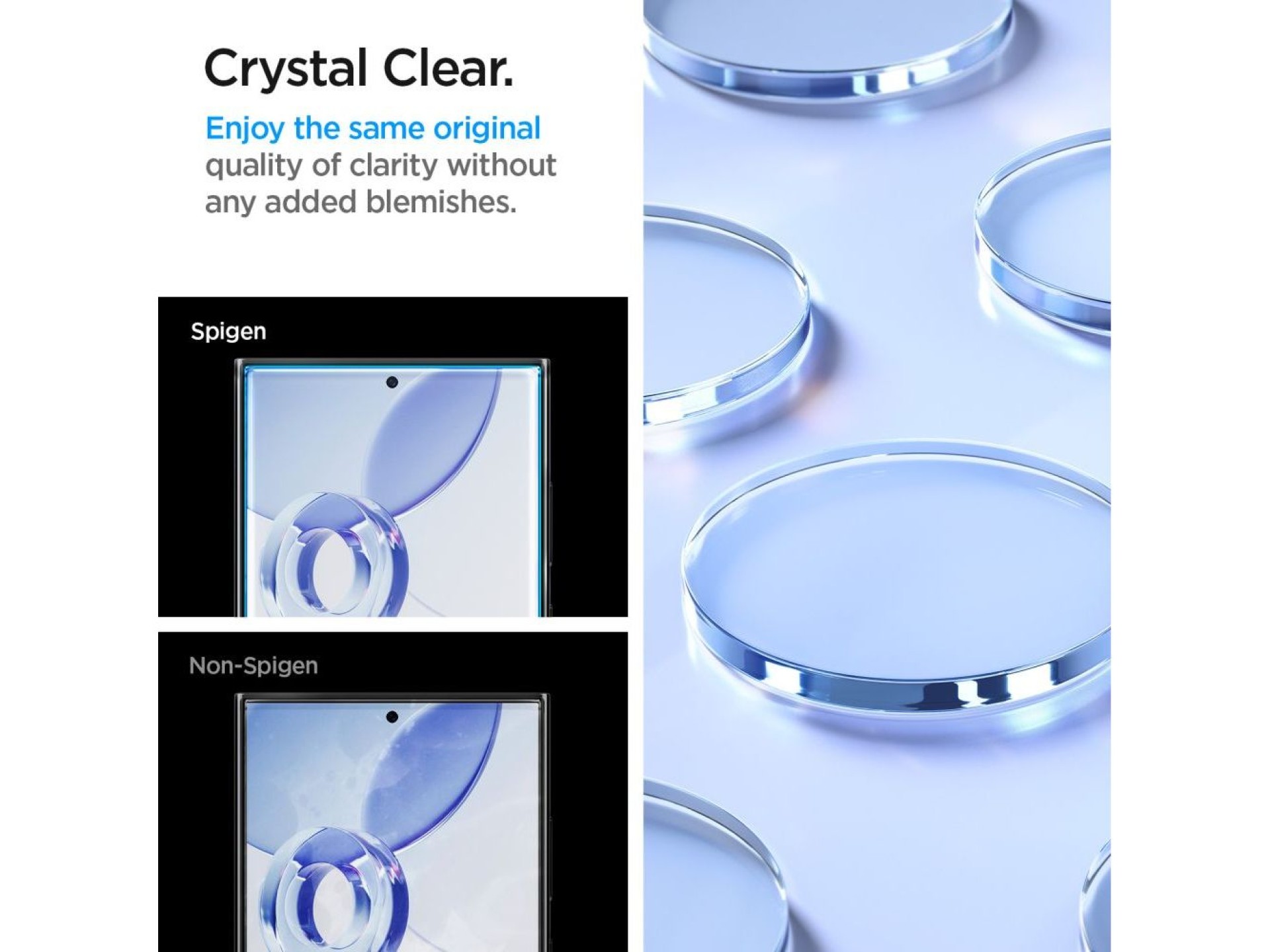 Spigen Glas.tR EZ Fit Tempered Glass for Samsung Galaxy S24 Ultra - 2 pcs.