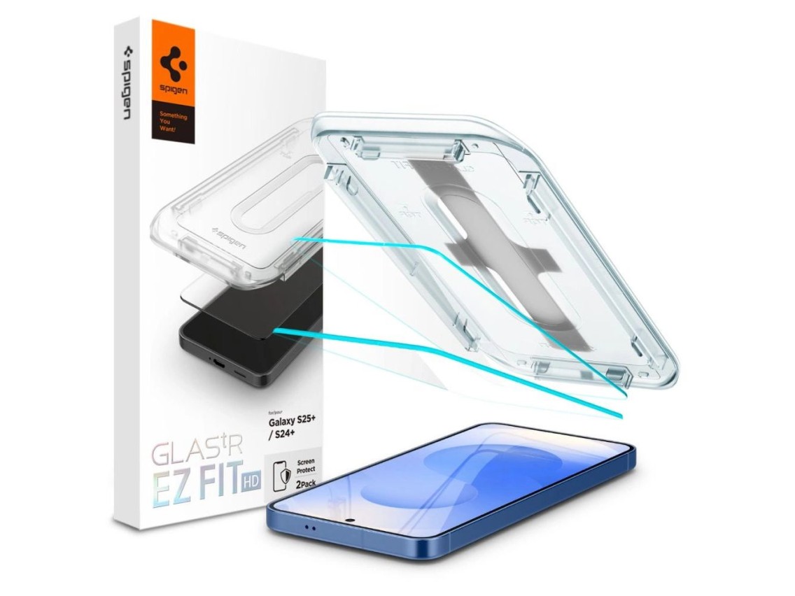Spigen Glas.tR EZ Fit película de vidro temperado para Samsung Galaxy S24+ - 2 unidades.
