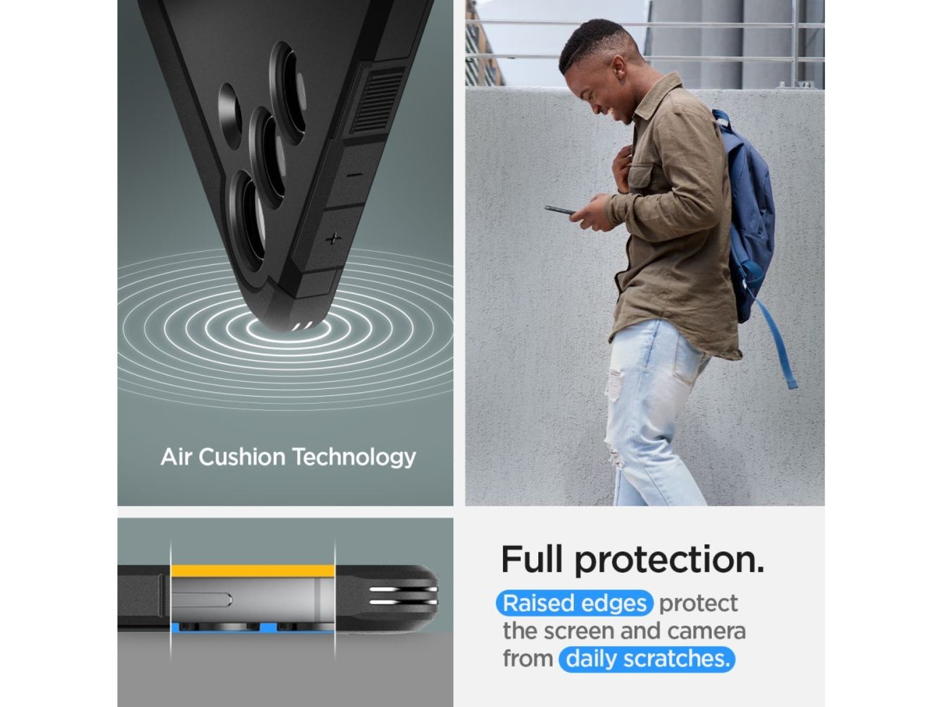 Capa Spigen Tough Armor para Samsung Galaxy S24 - Preta
