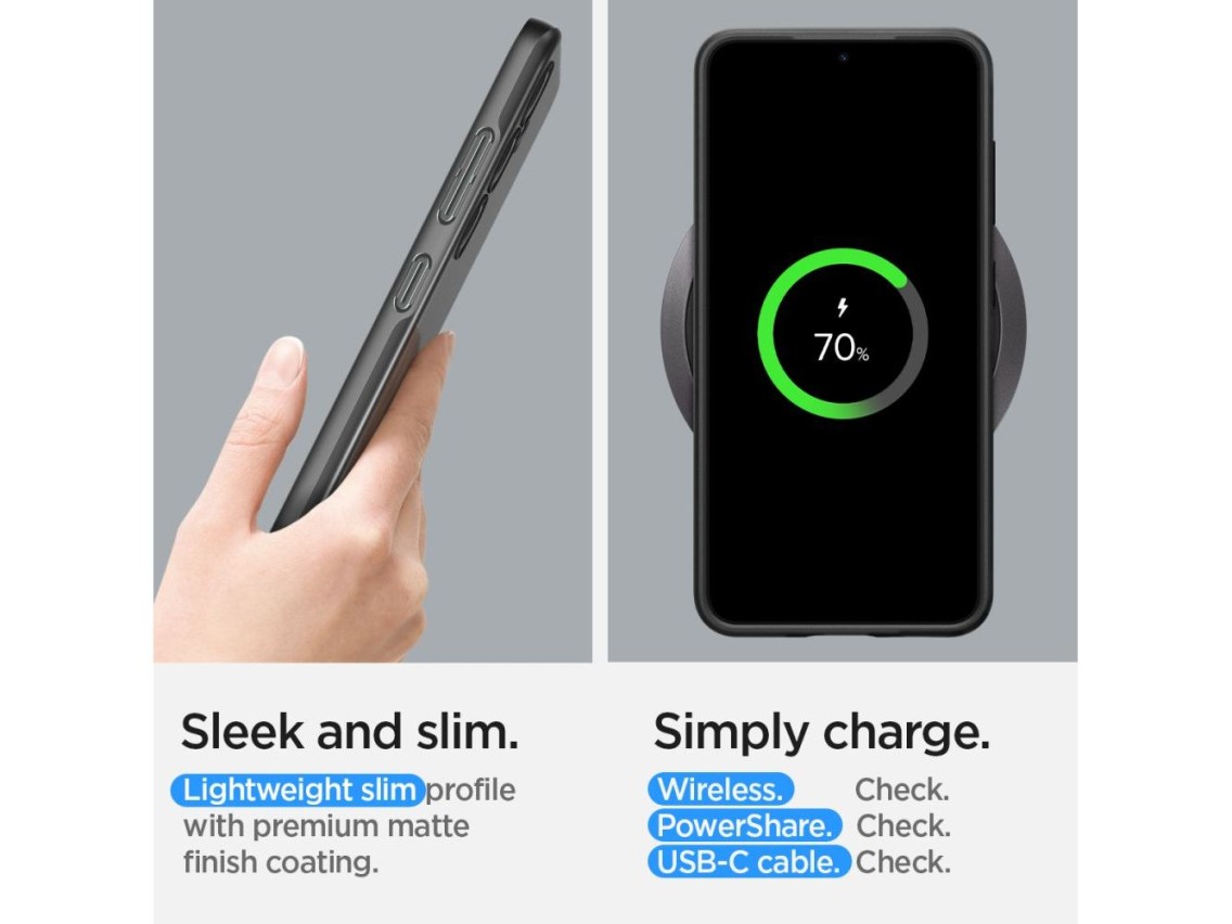 Spigen Thin Fit Case for Samsung Galaxy S24 - Black