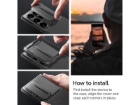 Capa Spigen Optik Armor para Samsung Galaxy S24 Ultra - Preta Capa Spigen Optik Armor para Samsung Galaxy S24 Ultra - Preta