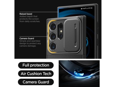 Spigen Optik Armor Case for Samsung Galaxy S24 Ultra - Black Spigen Optik Armor Case for Samsung Galaxy S24 Ultra - Black