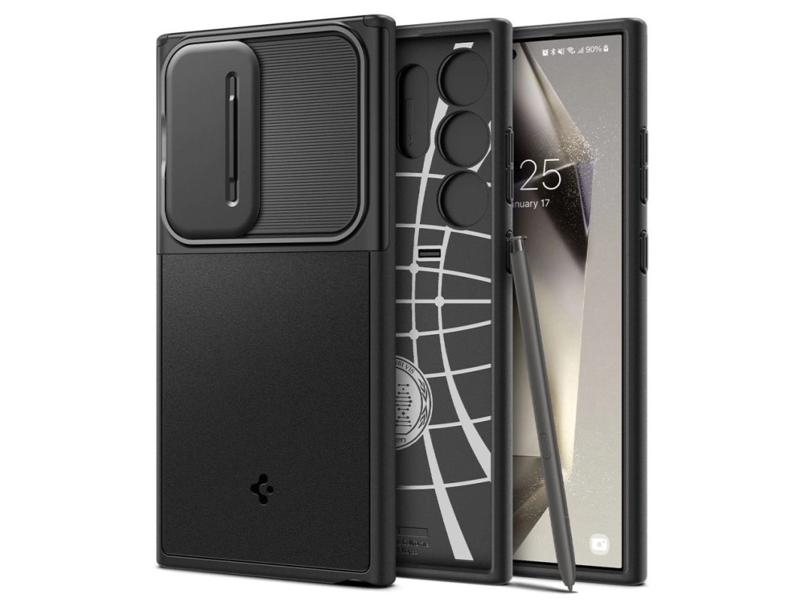 Capa Spigen Optik Armor para Samsung Galaxy S24 Ultra - Preta
