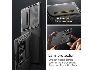 Spigen Optik Armor Case for Samsung Galaxy S24 Ultra - Black Spigen Optik Armor Case for Samsung Galaxy S24 Ultra - Black
