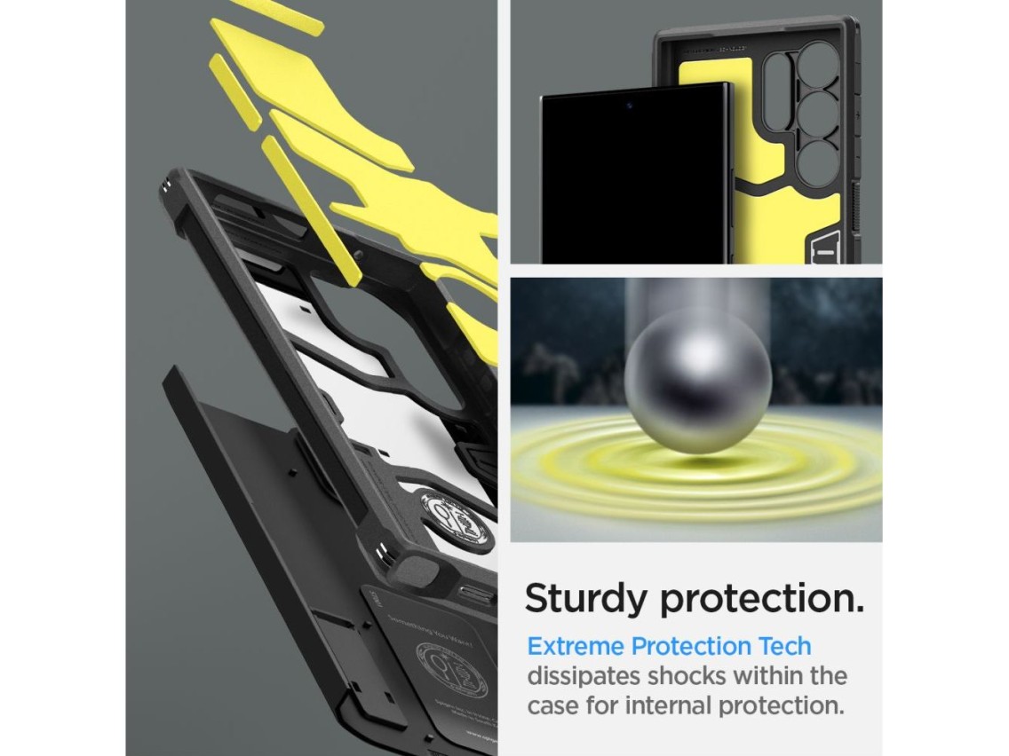Funda Spigen Tough Armor para Samsung Galaxy S24 Ultra - Negra