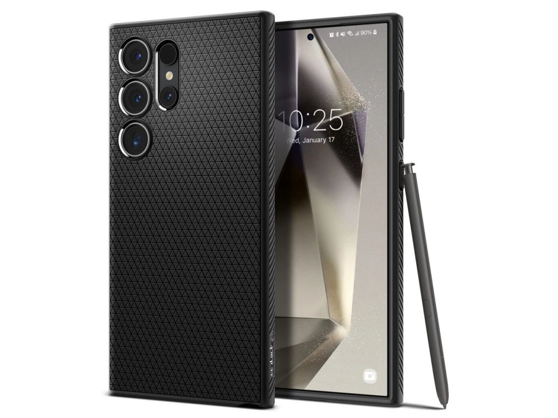 Spigen Liquid Air Case for Samsung Galaxy S24 Ultra - Matte Black