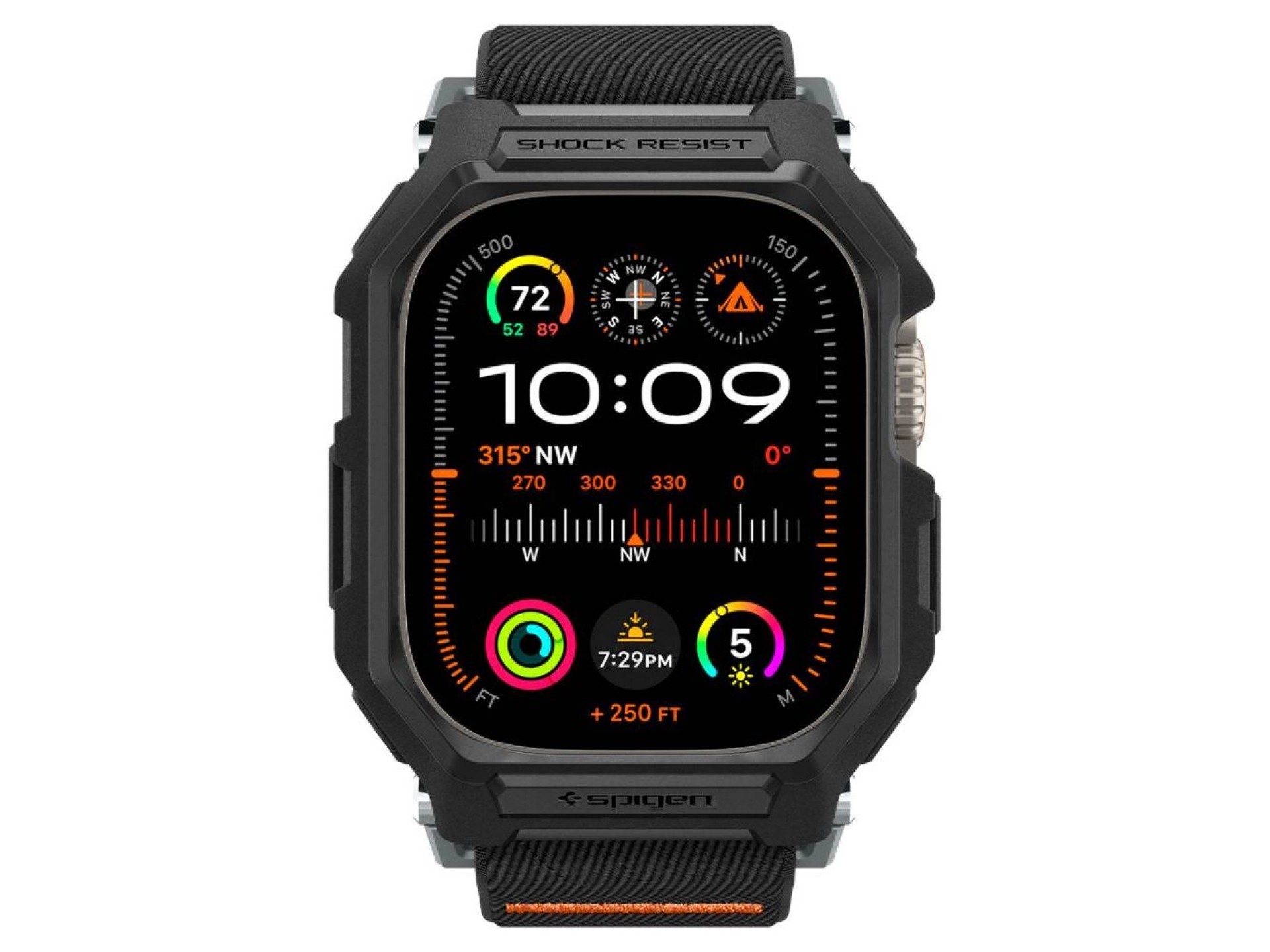 Spigen Lite Fit Pro Case with Strap for Apple Watch Ultra 1 / 2 (49mm) - Matte Black