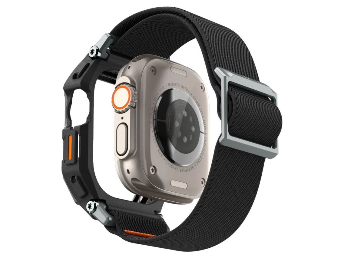 Spigen Lite Fit Pro Case with Strap for Apple Watch Ultra 1 / 2 (49mm) - Matte Black