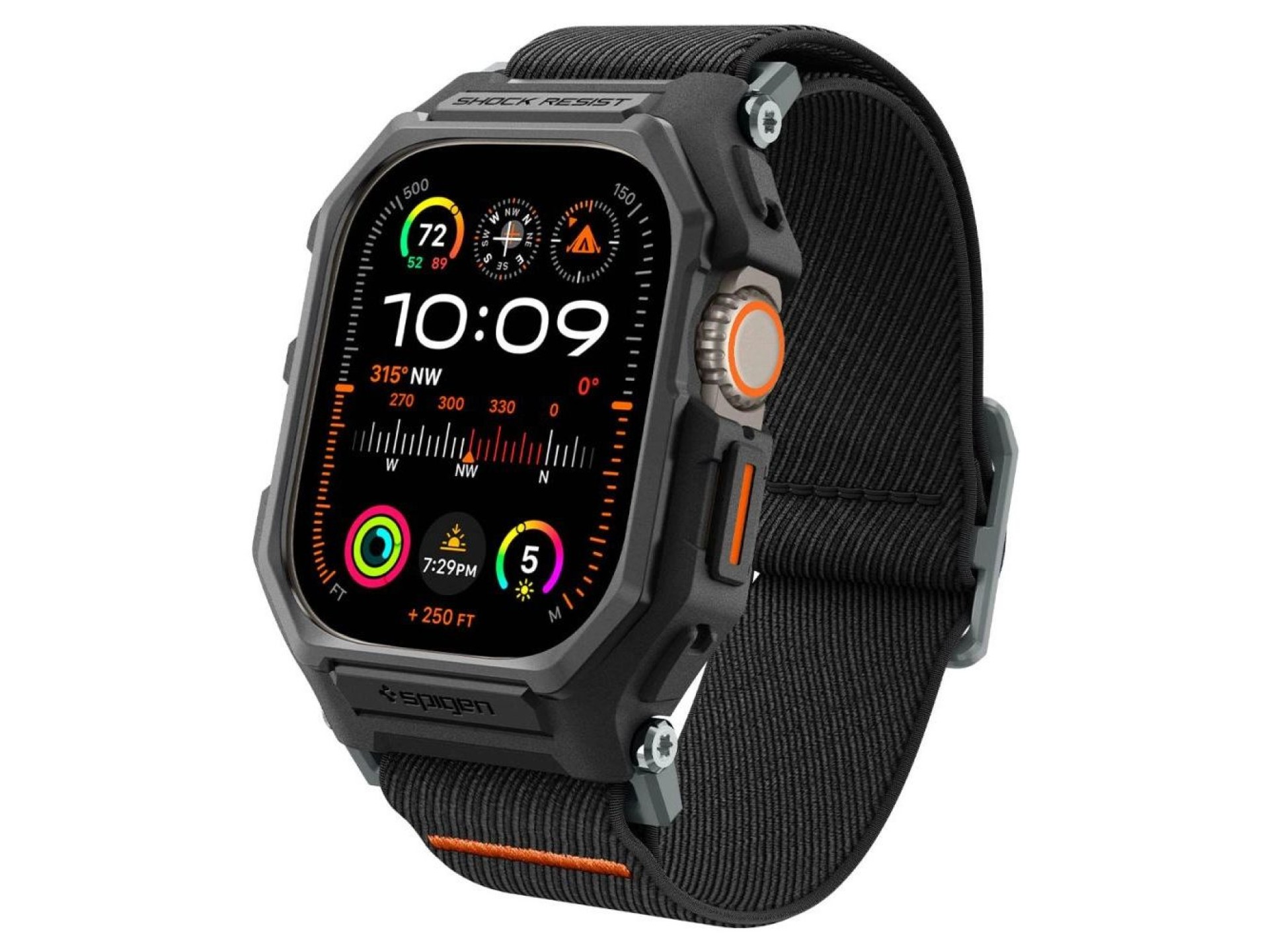 Spigen Lite Fit Pro Case with Strap for Apple Watch Ultra 1 / 2 (49mm) - Matte Black